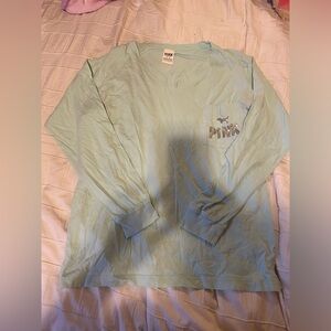 Victoria’s Secret Pink mint long sleeve to